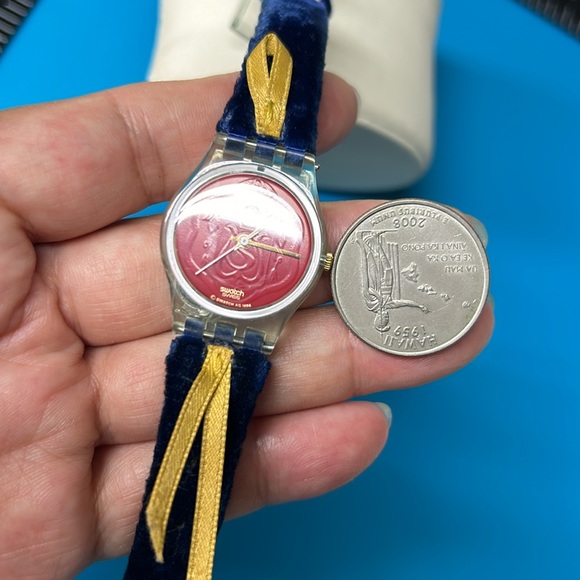 🖤1994 Ladies swatch watch Cord On Bleu - Picture 13 of 15